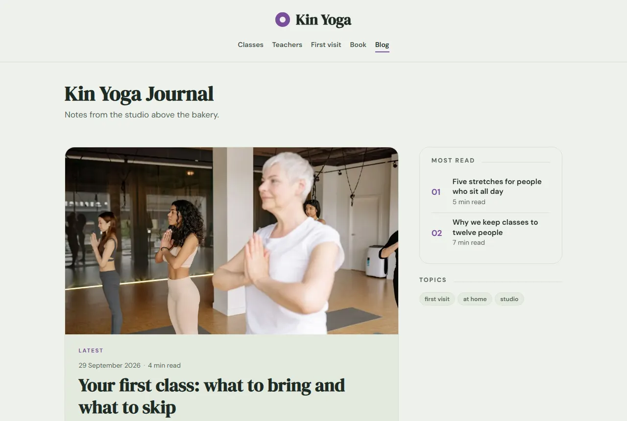 Its blog made by Blogovo